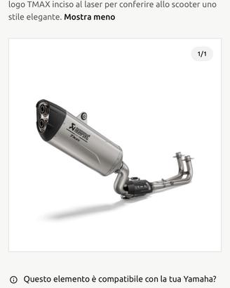 Scarico akrapovic titanio TMAX 560 2025