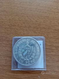 Moneta argento peso cubano 1933