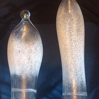 Coppia sculture vetro murano anni 60 / Lampade