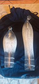 Coppia sculture vetro murano anni 60 / Lampade