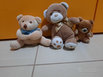 Peluches vari tipologie