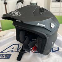 CASCO JET AIROH TRR S NERO OPACO