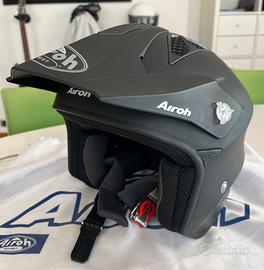 CASCO JET AIROH TRR S NERO OPACO