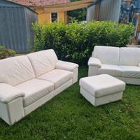 Coppia Divani in pelle - Poltrone e sofá
