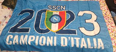 bandiera SSC Napoli campione d'Italia 2023