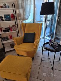 poltrona e poggiapiedi ikea