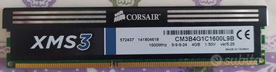 RAM Corsair 4GB 1600MHz PC3-12800