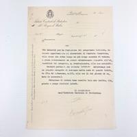 Lettera ufficiale – ICorrado Gini anni '30