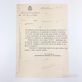 Lettera ufficiale – ICorrado Gini anni '30