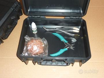 Valigetta stagna con accessori saldatura a stagno