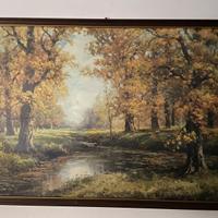Quadro incorniciato paesaggio autunnale