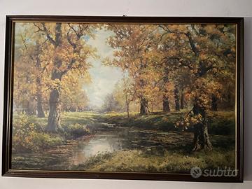 Quadro incorniciato paesaggio autunnale