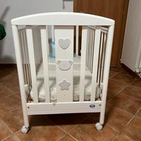 Lettino sbarre Pali +materasso