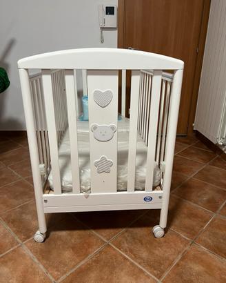 Lettino sbarre Pali +materasso