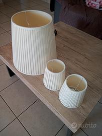 Trittico Paralumi più 2 lampadari Ikea 