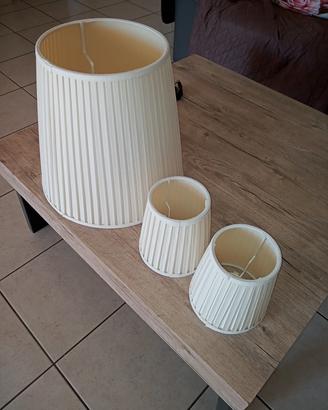 Trittico Paralumi più 2 lampadari Ikea 
