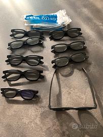 9 paia occhiali in 3 D