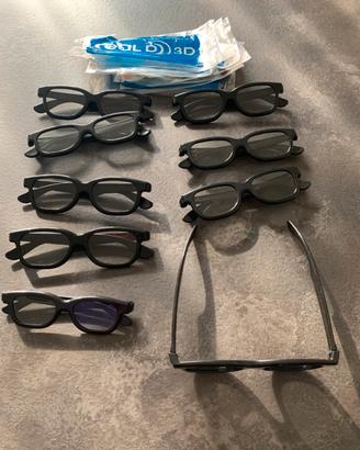 9 paia occhiali in 3 D
