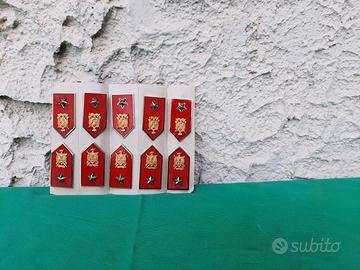 Lotto 5 coppie mostrine militari Reparto LAGUNARI