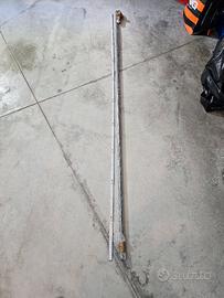 Bastone tenda grigio scuro opaco 200 cm