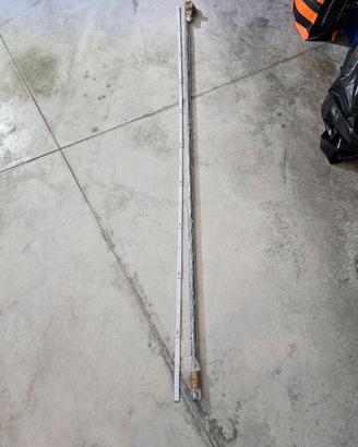 Bastone tenda grigio scuro opaco 200 cm