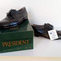 Scarpe nere lacci pelle cervo NUOVE tg. 40