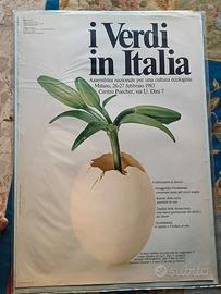 Poster Assemblea nazionale dei verdi Milano 1983