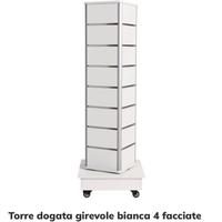Torre dogata espositiva girevole