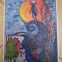 Stampa illustrazione Nightmare Before Christmas