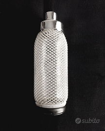 Merkuria cocktail shaker in vetro e rete cromata