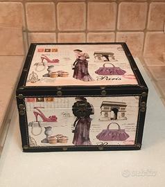 Scatola arredo legno “Paris” – Nuova, elegante