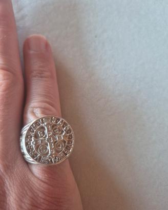 Anello Croce San Benedetto argento 925