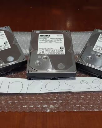 Lotto Stock 3x Hard Disk SATA 3,5" Toshiba 7200RPM