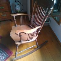 Sedia a dondolo vintage