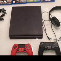 Ps4 playstation 4 slim 500gb 9 giochi 2 joystick 