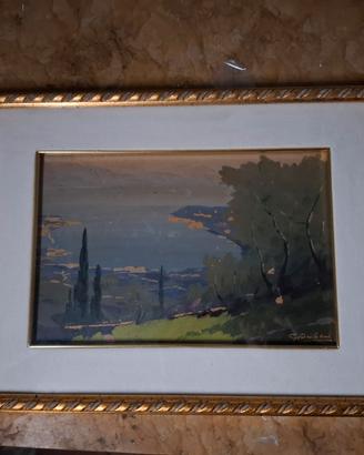 QUADRO LUIGI DELAI GINO DE LAI  PAESAGGIO 1900