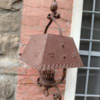 lanterna in ferro battuto elettrificata 