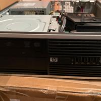 Computer HP SFF con monitor tastiera e mouse