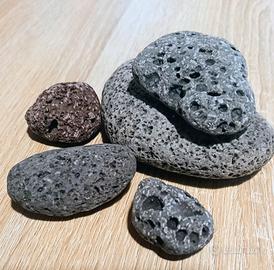SET PIETRE NATURALI VULCANICHE ETNA PER ACQUARIO