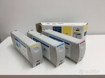 3 CARTUCCE INCHIOSTRO PER PLOTTER HP Designjet