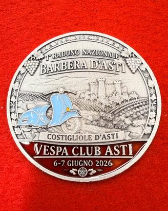 Placca 1’ Raduno Vespa Barbera d’Asti
