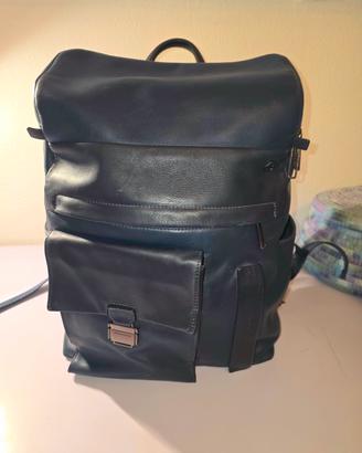 Zaino Piquadro in pelle blue