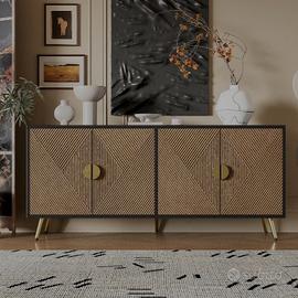 Gredenza di legno nero