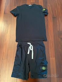 Completo Stone Island corto tuta nera