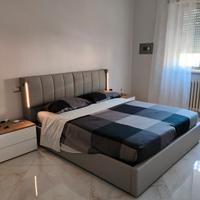 Letto contenitore in ecopelle