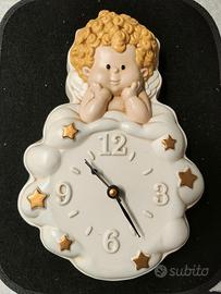 orologio da muro Angelo Marcangelo ceramica egan