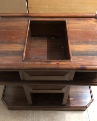 Tavolino vintage 3 piani-carrello bar