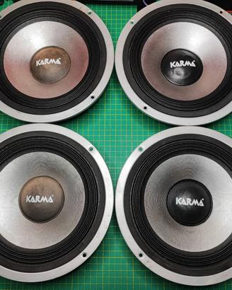 4x altoparlanti auto KARMA Woofer 4 ohm 20cm