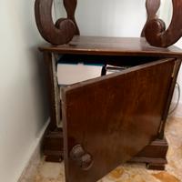 Antico Comodino a Lira Luigi Filippo