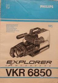 Manuale istruzioni videocamera vintage + faretto